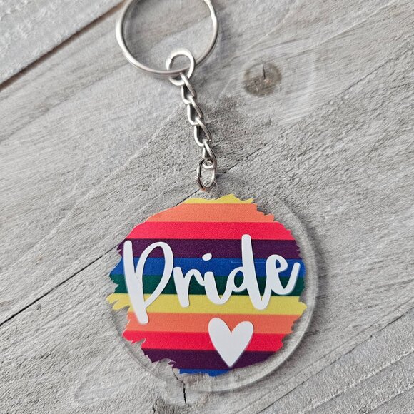 Pride Rainbow Keychain - Picture 1 of 3